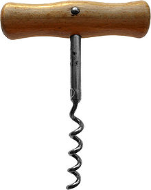 Найпростіший штопор, basic corkscrew, виглядає так: