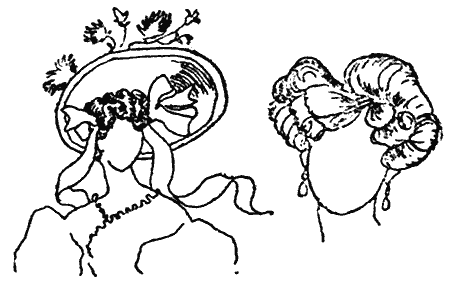 Жіночі зачіски 1820-1840-х рр